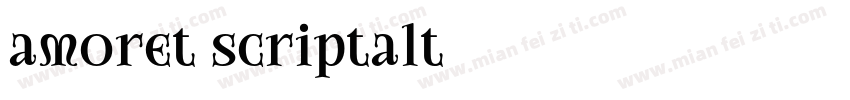 amoret scriptalt字体转换